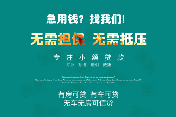 成都27个人贷款小额贷款